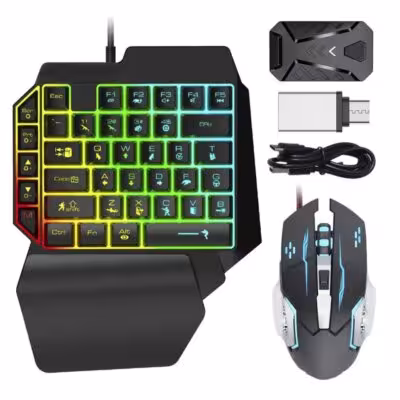 Gioco tastiera e mouse combo con convertitore Nintendo Switch PS4 Xbox