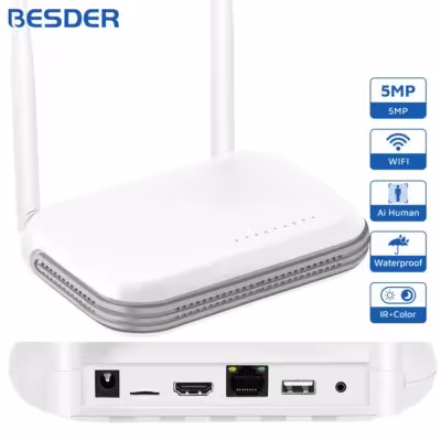 WiFi NVR 8CH 3MP 4CH 5MP H.265 Enregistreur vidéo réseau avec détection de visage