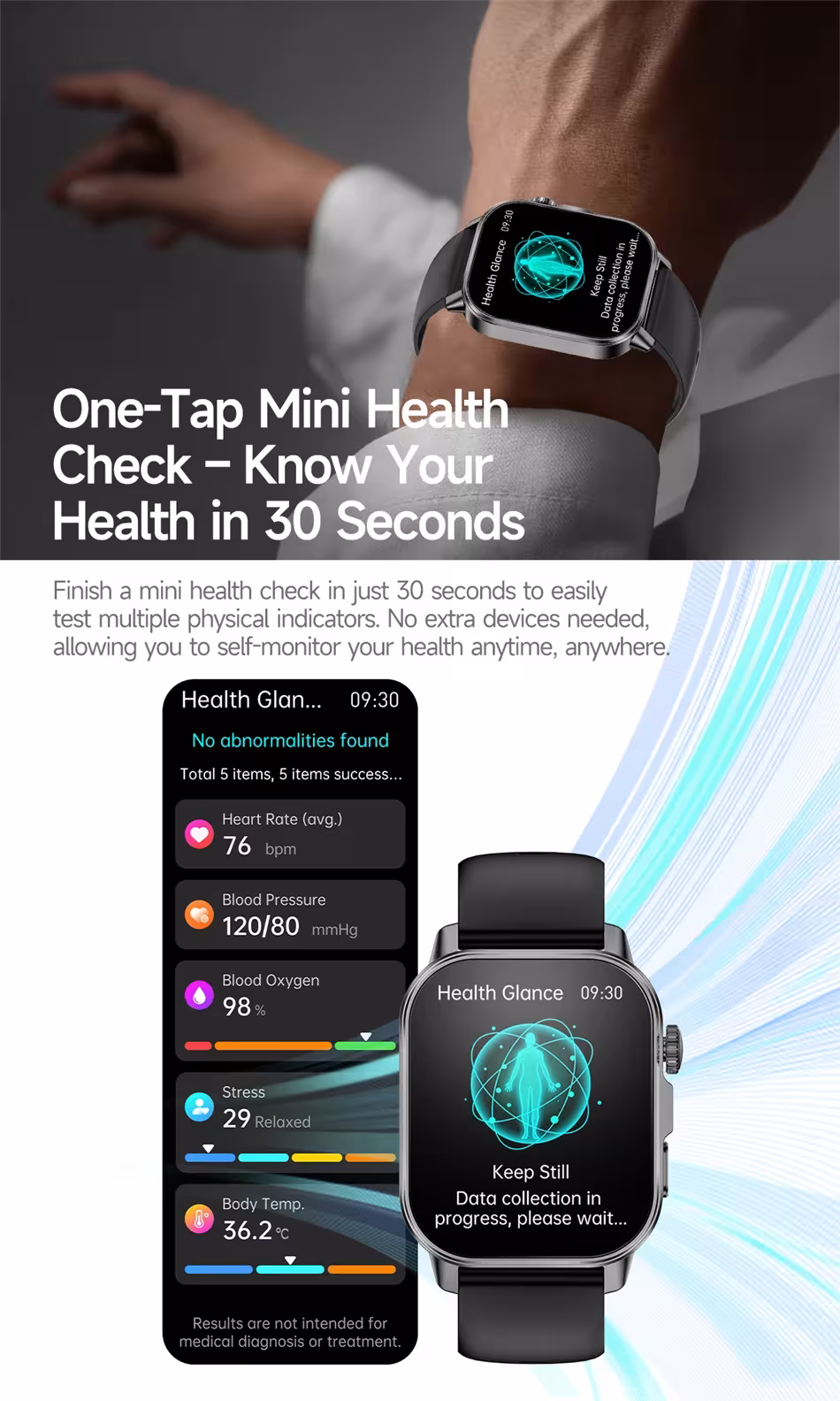 reloj inteligente con vigilancia de salud