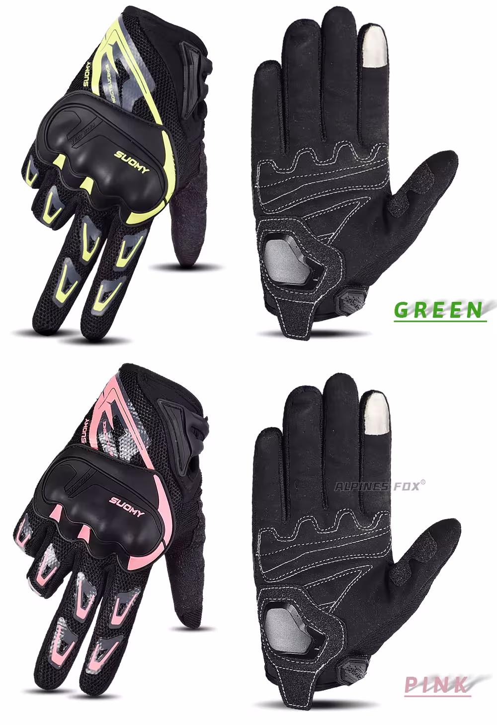 guanti da moto touch screen
