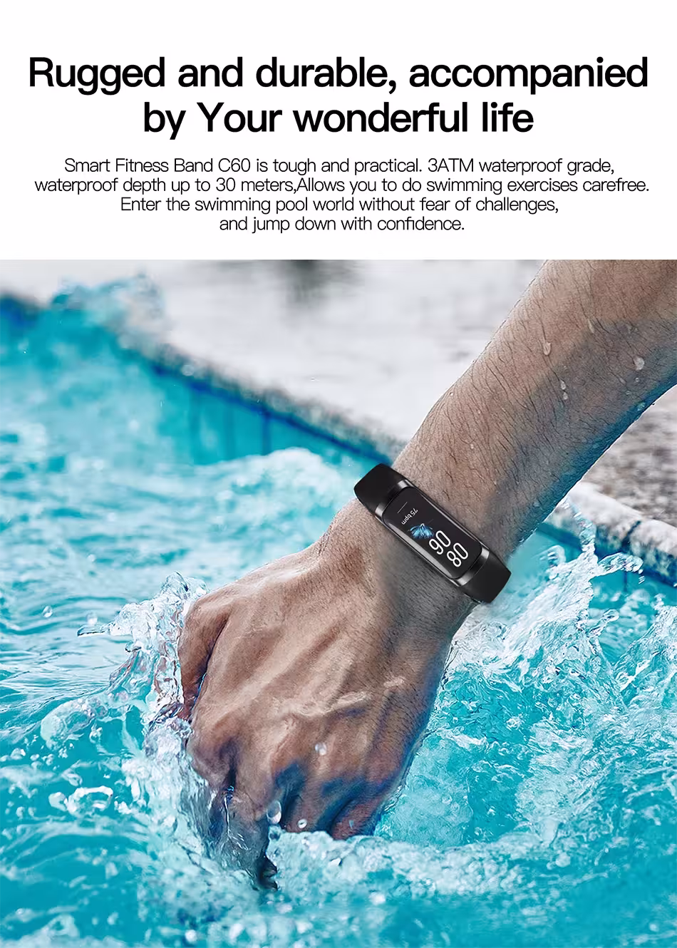 horloge intelligente avec fréquence cardiaque