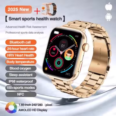 2026 IOS serie 11 Smart Clock Bluetooth llamadas GPS Tasa cardíaca IP68