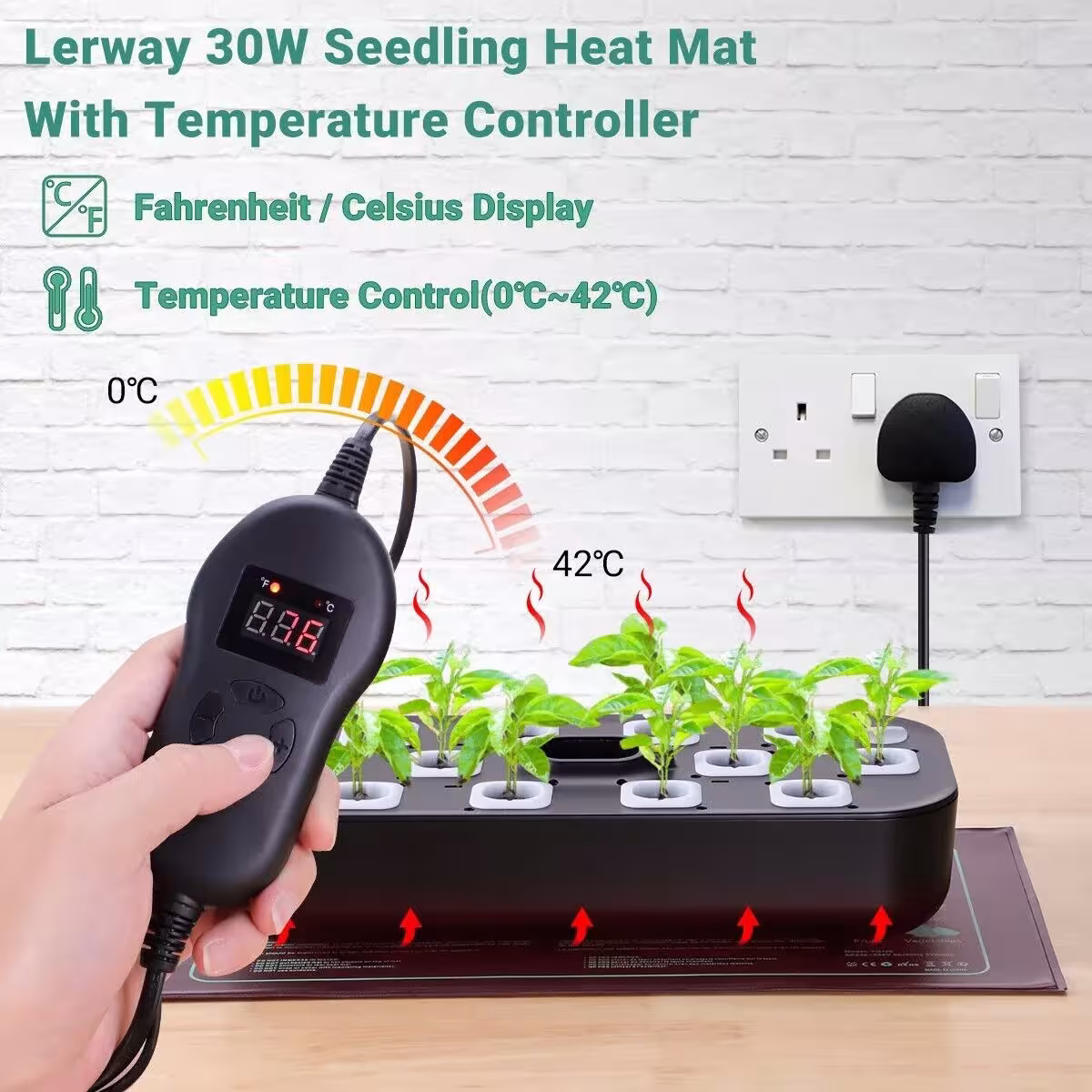 tapis chauffé avec thermostat