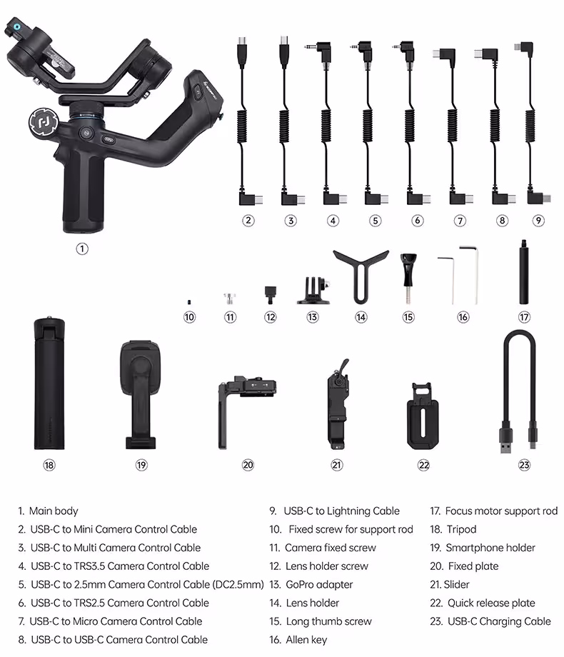 three-axis camera stabilizer