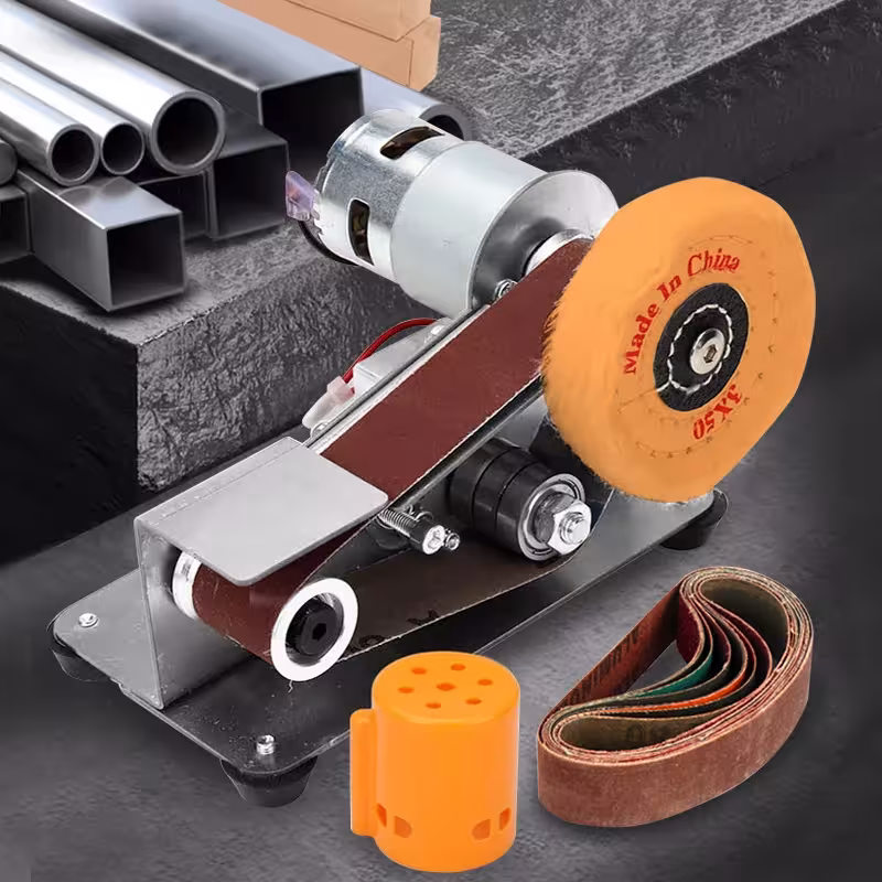 Mini ponceuse électrique pour atelier domestique avec vitesse réglable 4000-9000 tr/min et quatre modes.