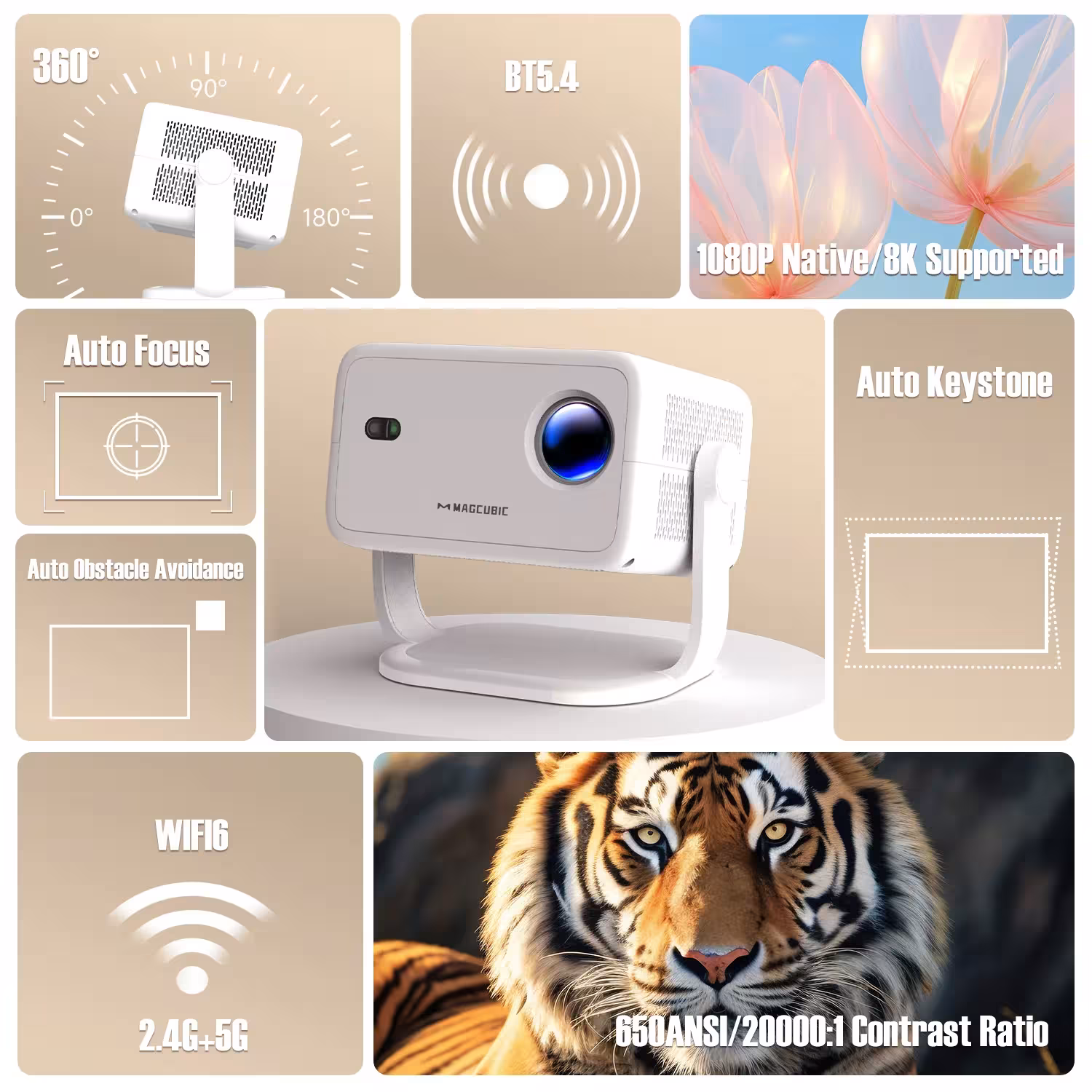 portable projector 1080P