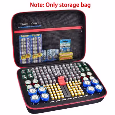 Boîte organisateur de batterie 150 + AA AAA 9V C D avec test