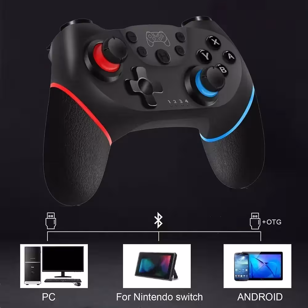 Controller di gioco wireless per Nintendo Switch OLED Lite con vibrazione a 6 assi