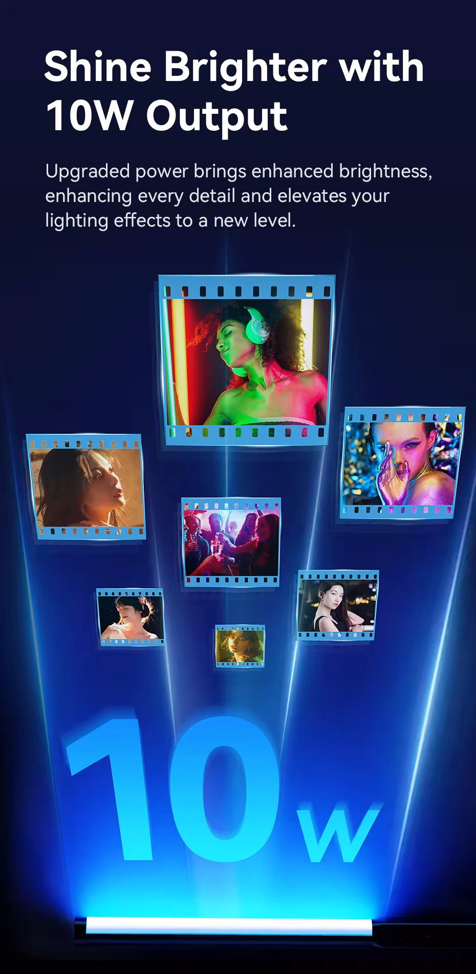 RGB LED light wand