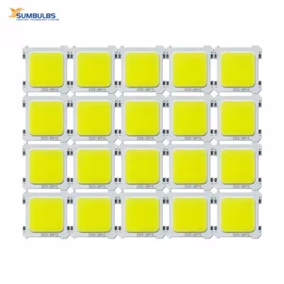 COB LED 5W 3V cold white light 20 pcs. set