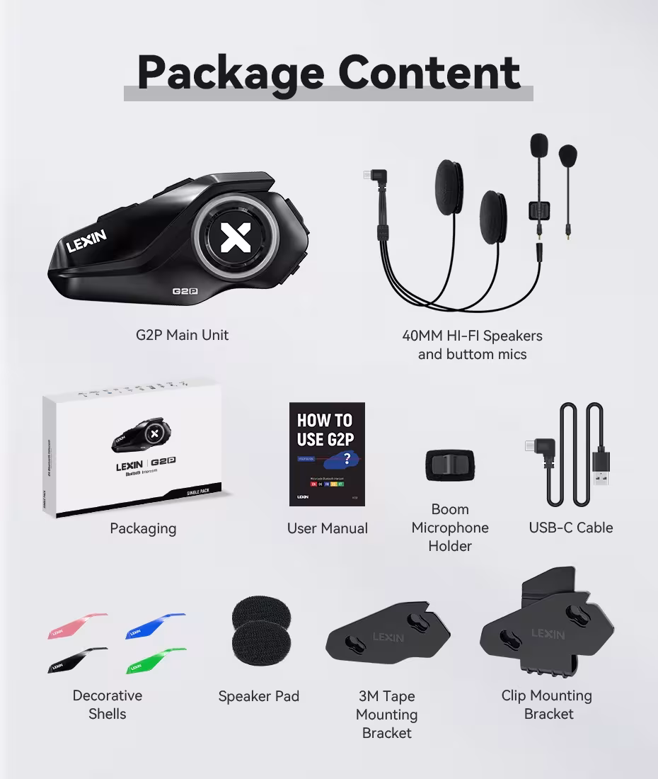 interfono per moto Bluetooth cuffie
