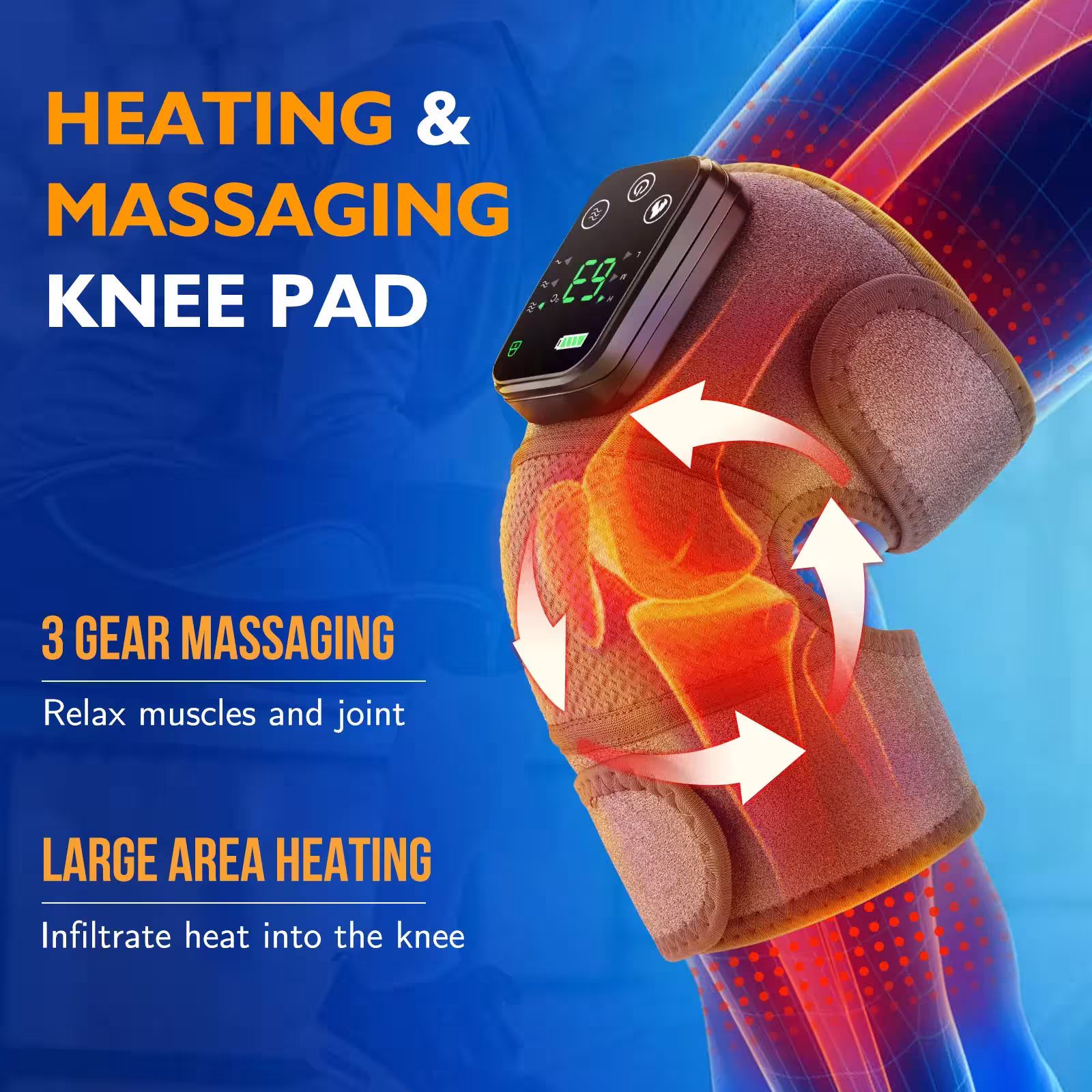 appareil de massage chauffant pour les jambes