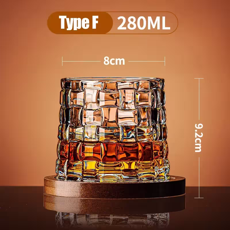 verre de cristal de whisky