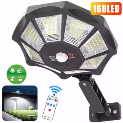 Solar con lámpara LED con sensor de movimiento