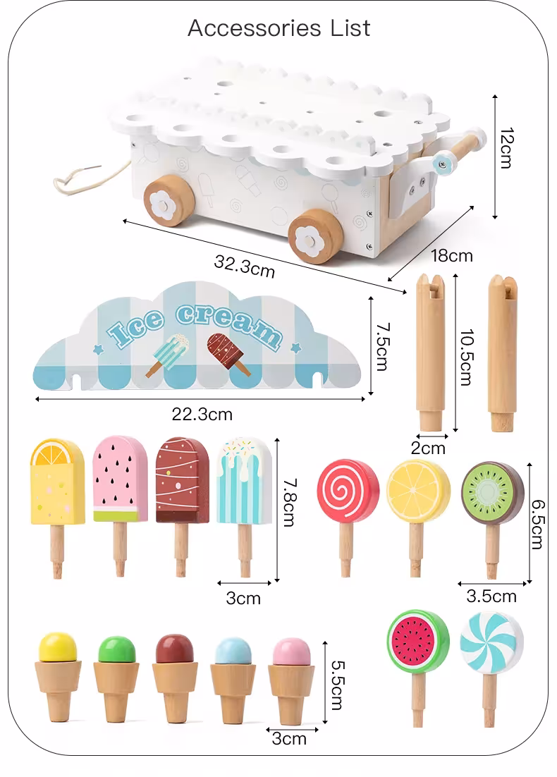 cucina del gelato del giocattolo