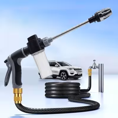 High pressure water gun for car, home and garden cleaning