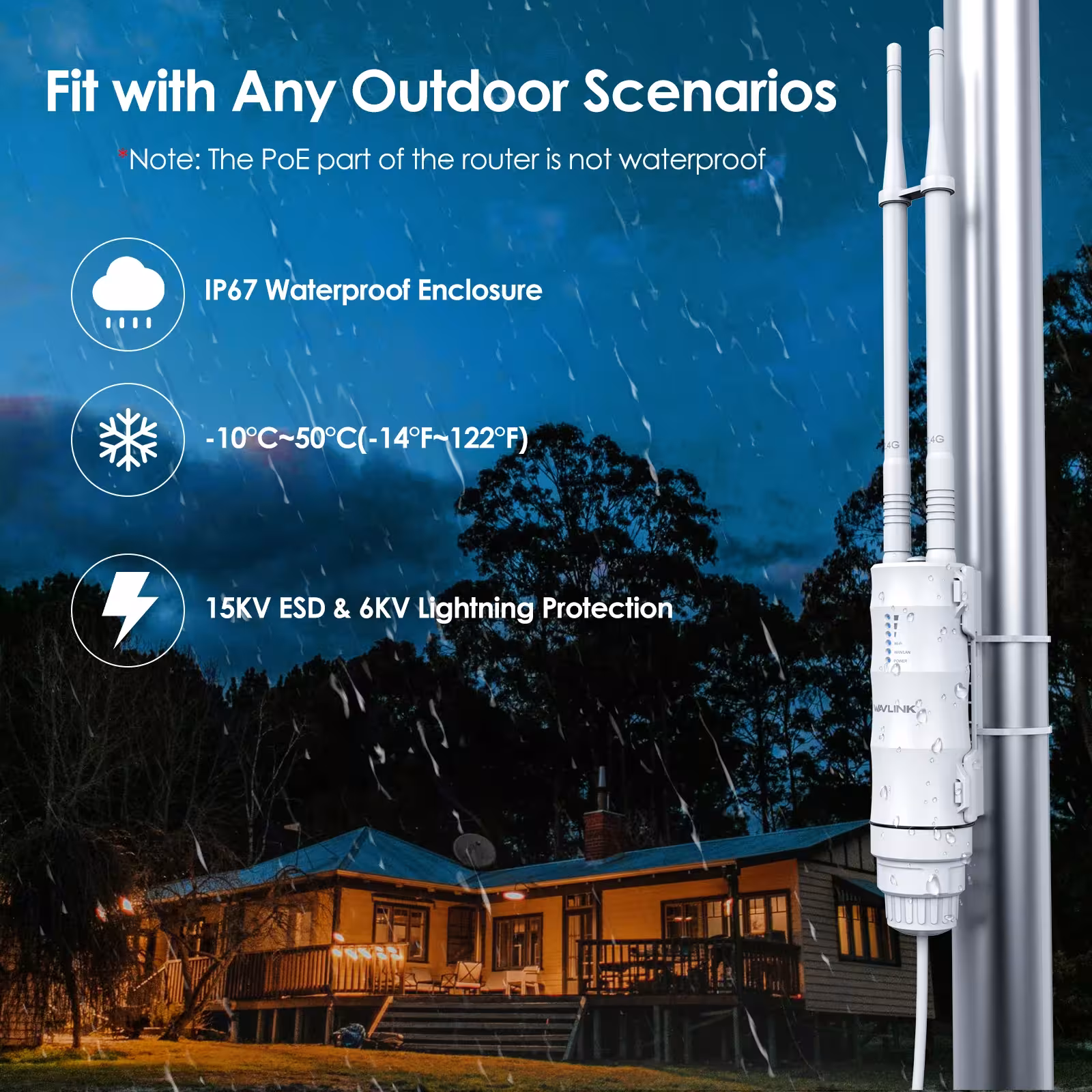 router WiFi al aire libre