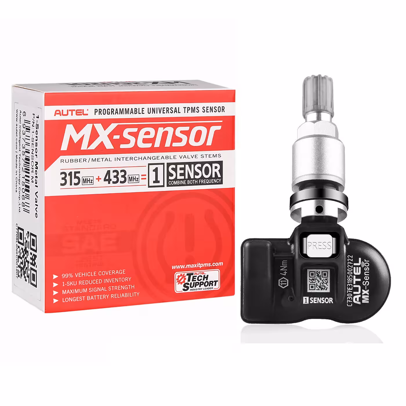 TPMS MX jutiklis padangų slėgiui