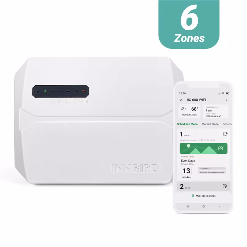 controlador inteligente de riego WiFi