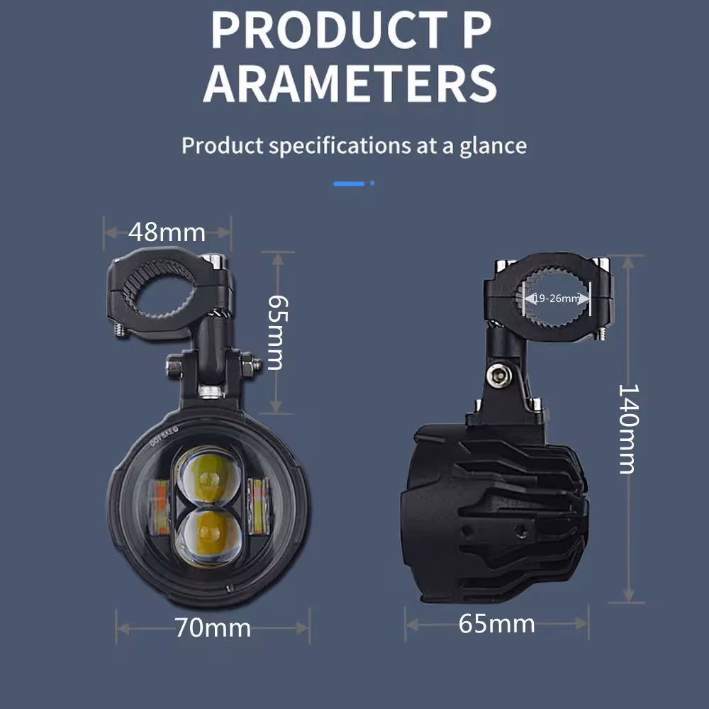 LED motorcycle lights 100W