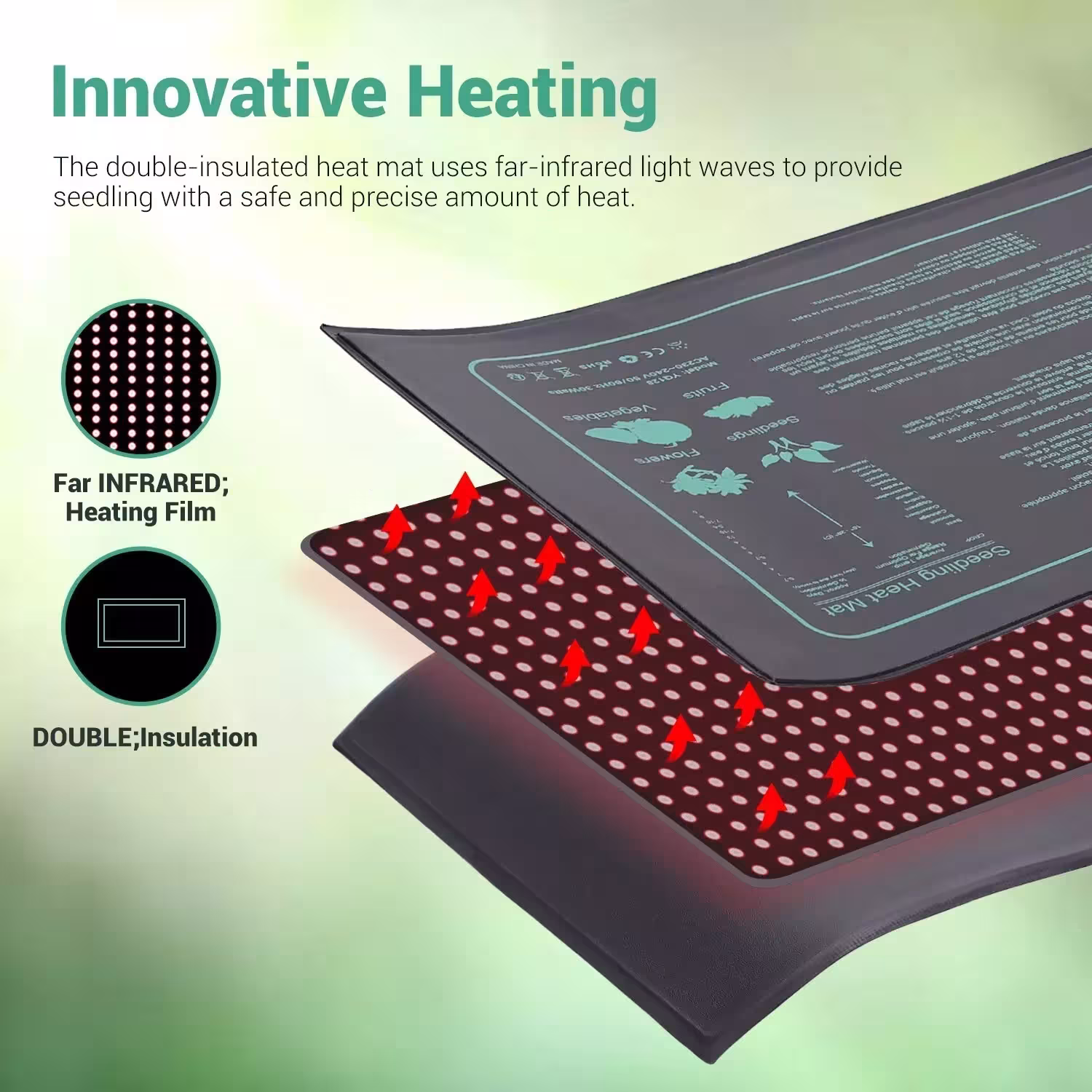 tapis chauffé avec thermostat