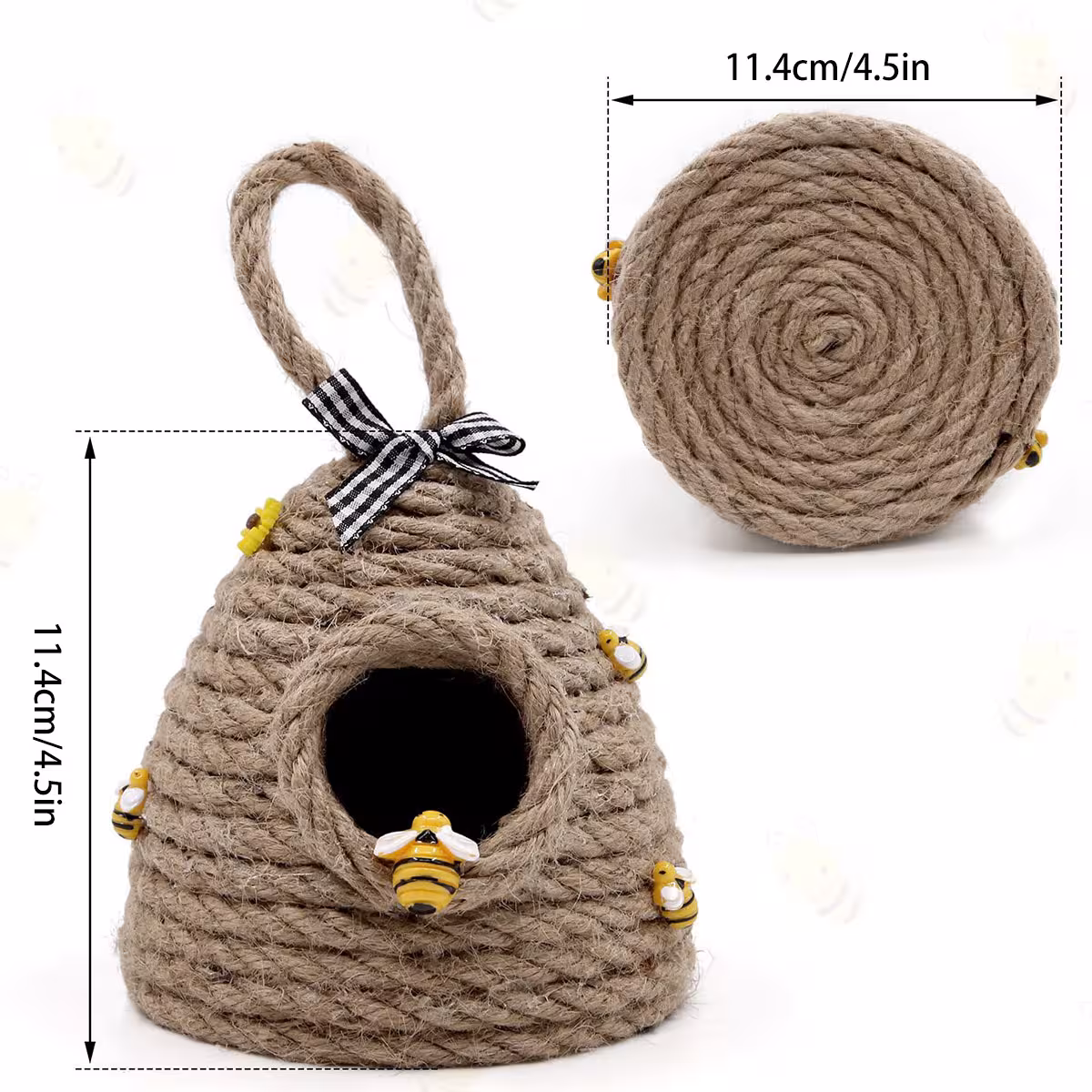 jute bee decoration