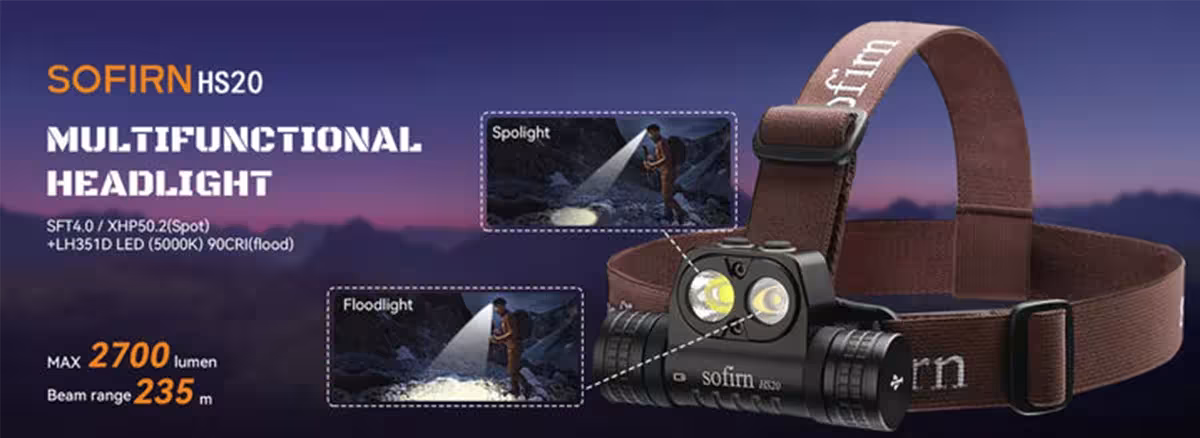 LED flashlight with XHP50. 2