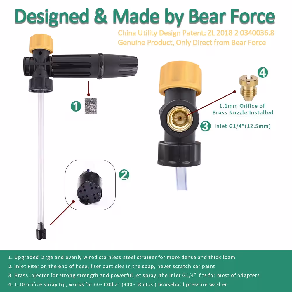 foam generator for pressure washer