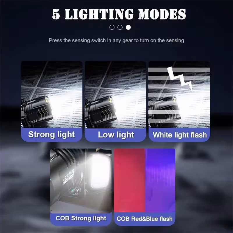Linterna LED con sensor