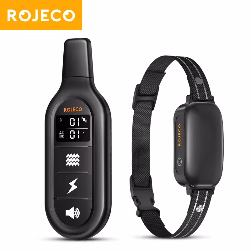 Fonction d'entraînement de chien électrique ROJECO avec télécommande IPX7 étanche
