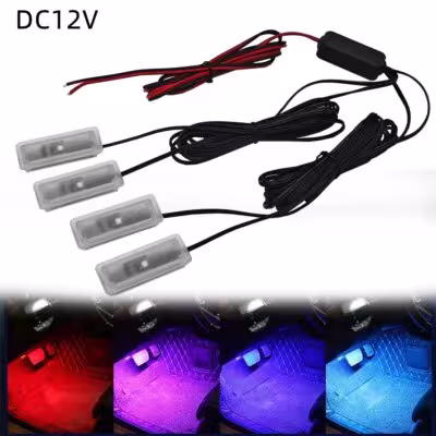 Automobilinio salono LED grindų šviestuvas 12V