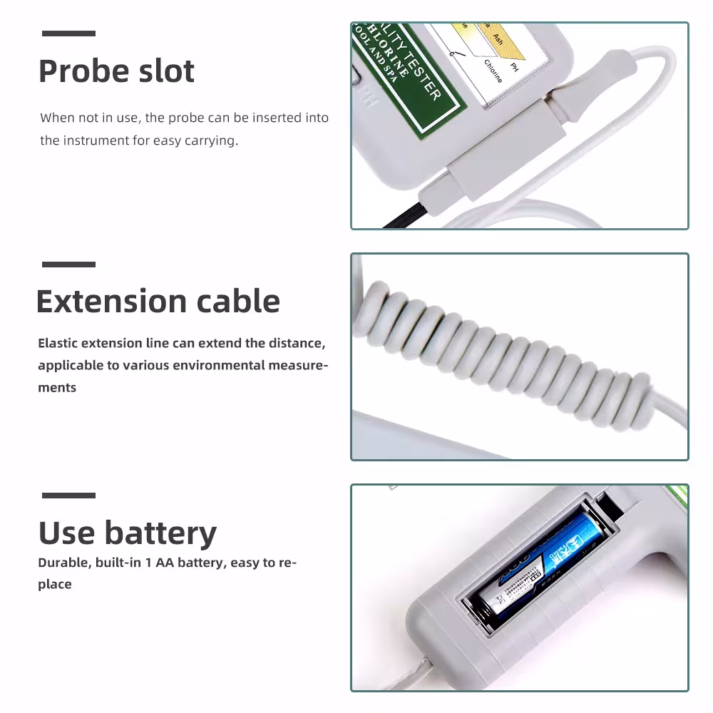 chlorine and pH measuring device