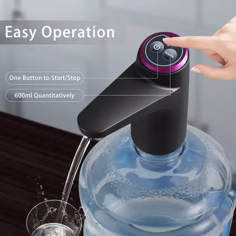 Dispenser d'acqua portatile da 5 litri con ricarica USB e pompa elettrica automatica