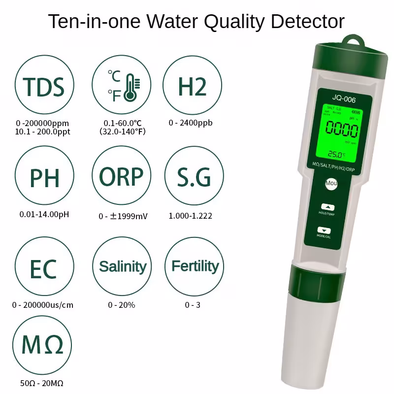 monitor per la qualità dell'acqua per acquari