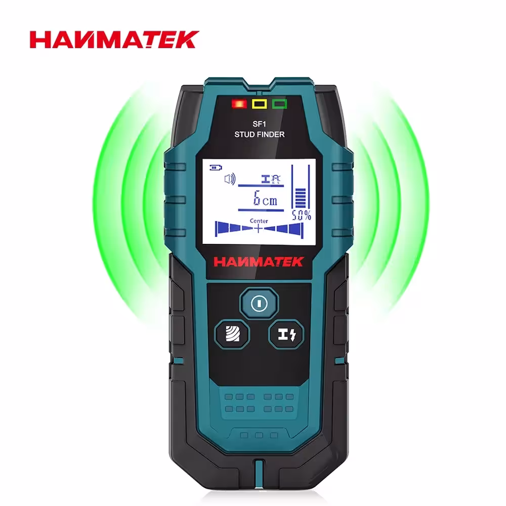 Détecteur de métaux et de bois HANMATEK SF1 pour murs, profondeur de détection 120mm
