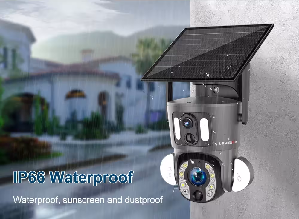 solar-powered security camera