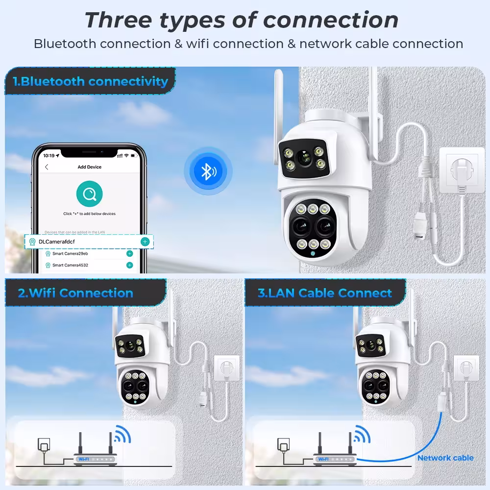 Caméra de surveillance WiFi 9MP