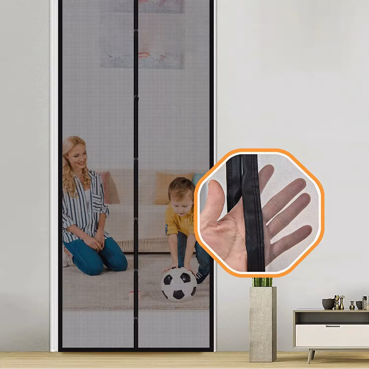 magnetic mosquito door curtain