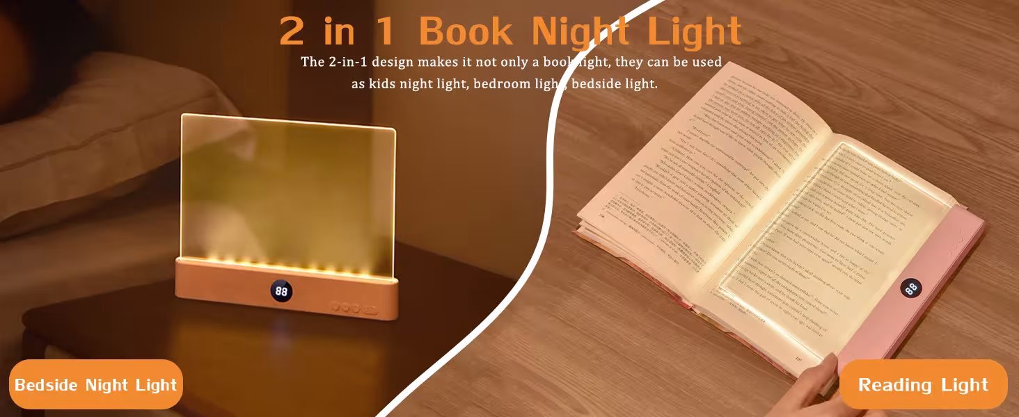 LED plokščia skaitymo lempa