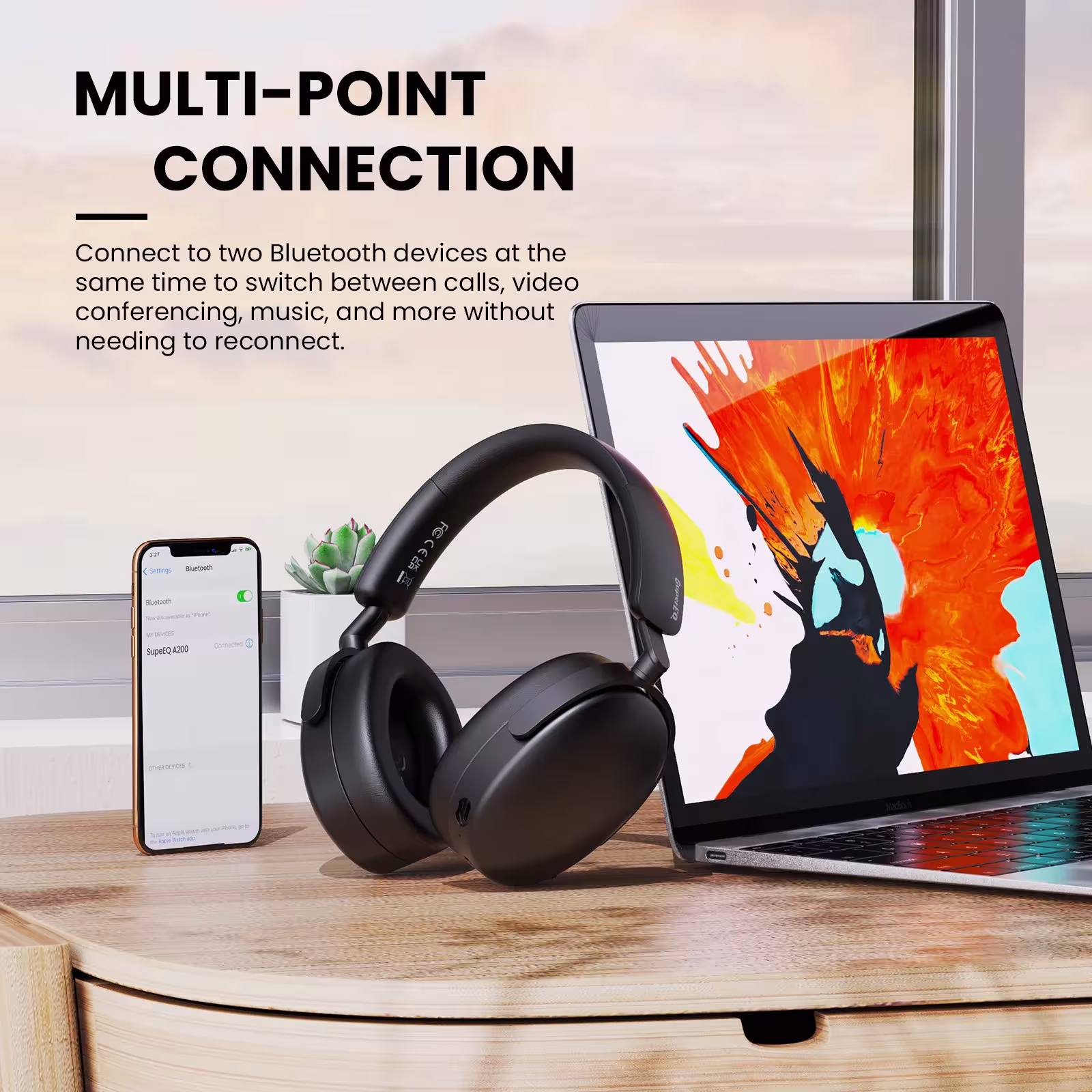 wireless headphones with noise cancellation