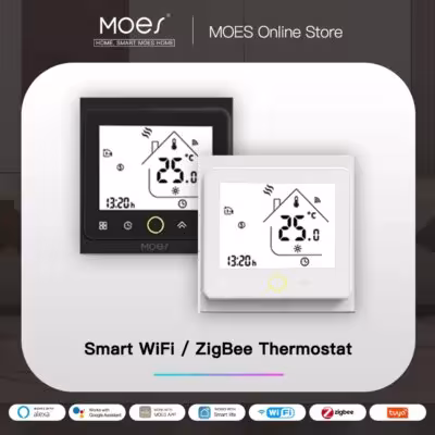Termostato WiFi inteligente para calefacción por suelo radiante y calderas con Alexa Google Home