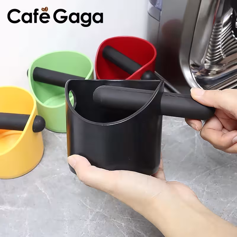 Espreso žemės konteineris su anti šliaužimo pagrindu barista prietaisams