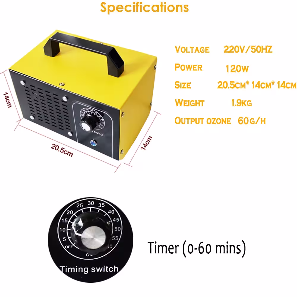 generatore di ozono per purificazione aria