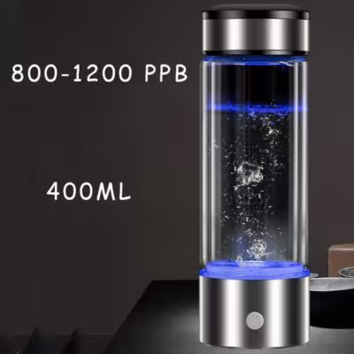 Ionizzatore d'acqua Hydrogen Water Generator 420ml con batteria e antiossidanti