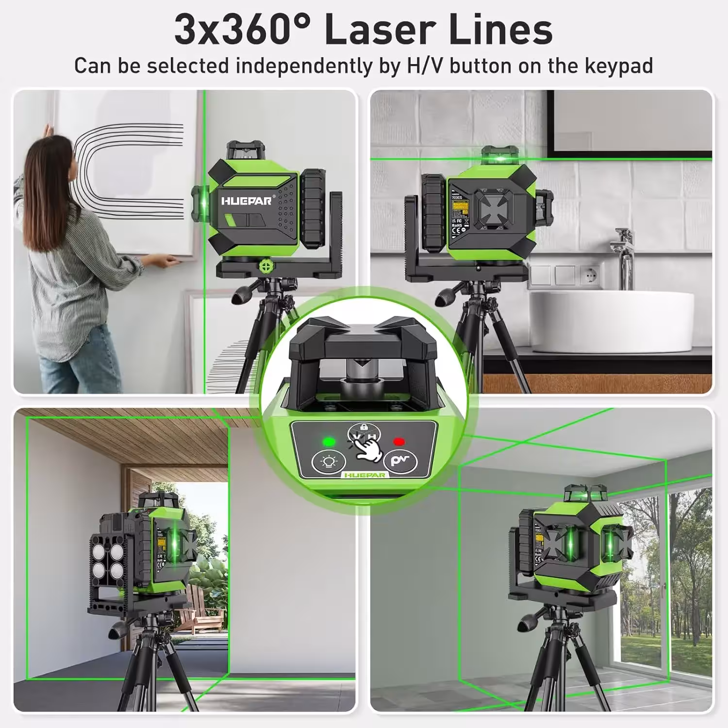 nivel laser verde