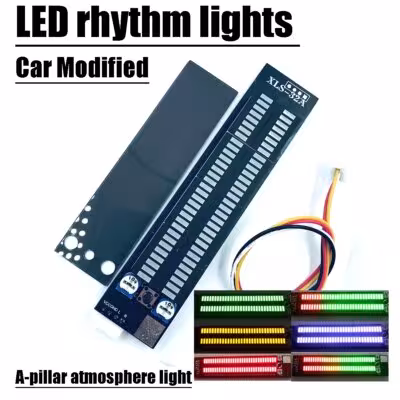 Luminaria de ritmo LED con control de audio