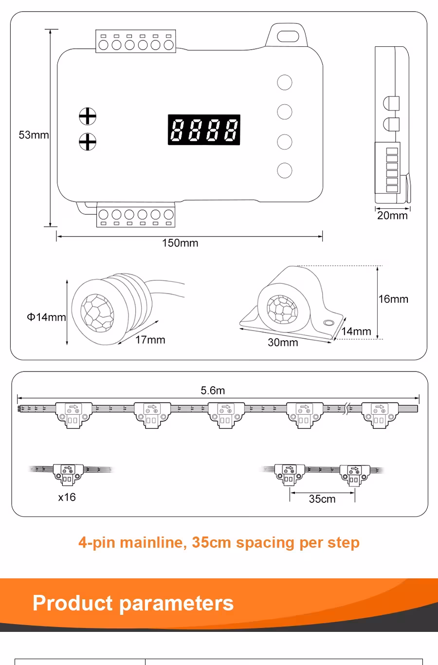 Motion sensor for stairs