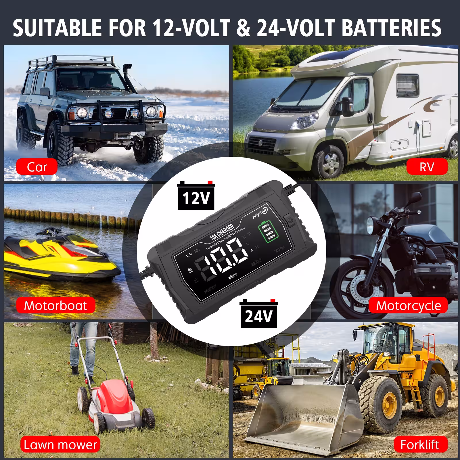 akumuliatoriaus įkroviklis 12V