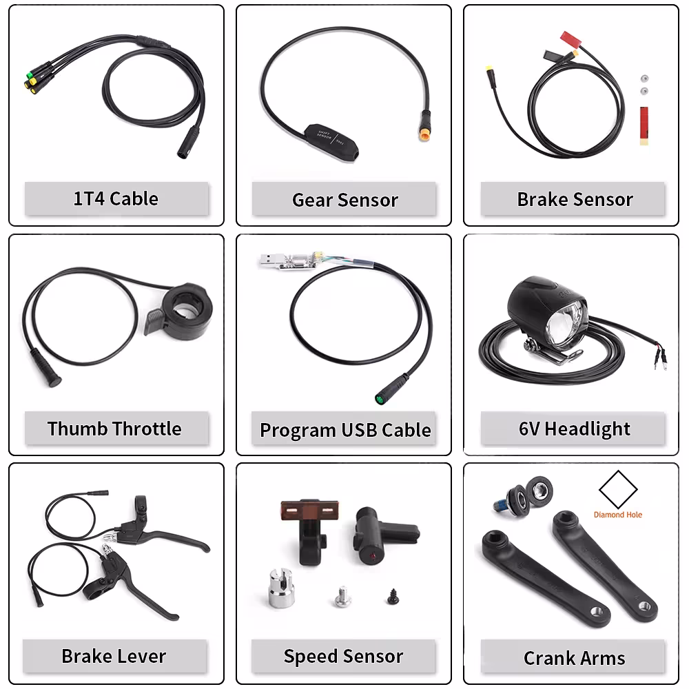 Bafang elektriniam dviračiui PAS greičio jutiklio kabelis USB 2pin 3pin 5pin