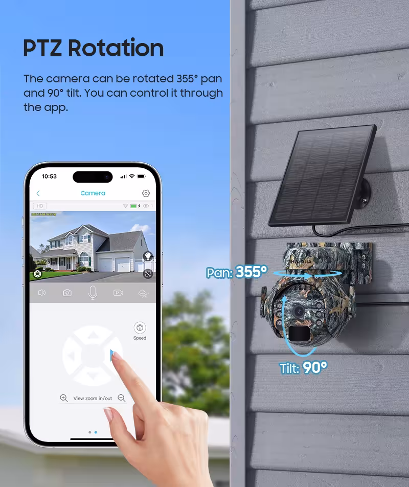 solar powered surveillance camera